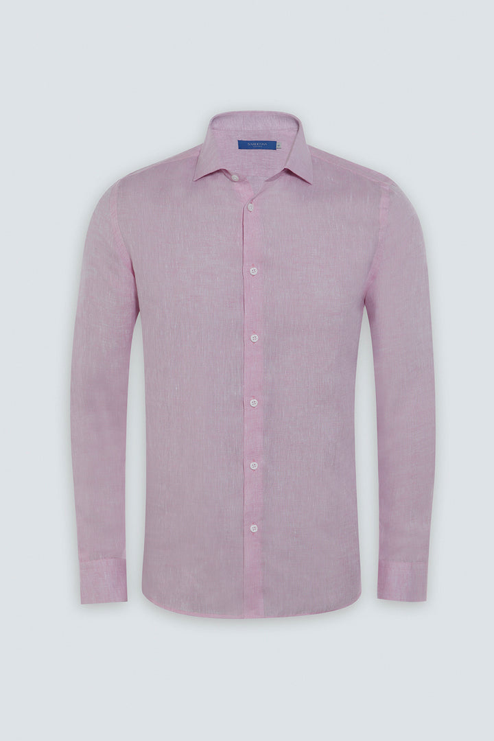 LINEN SHIRT LINEA CANDY PINK