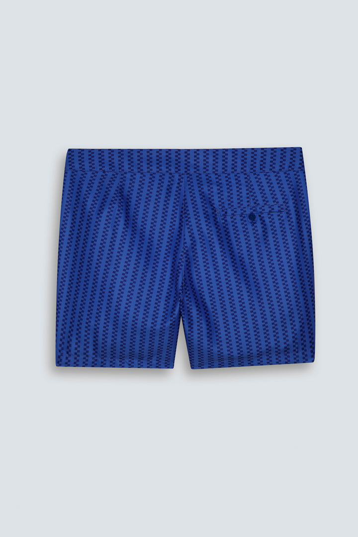 PENISOLA CUCIRE PRINT NAVY BLUE SWIMSHORTS