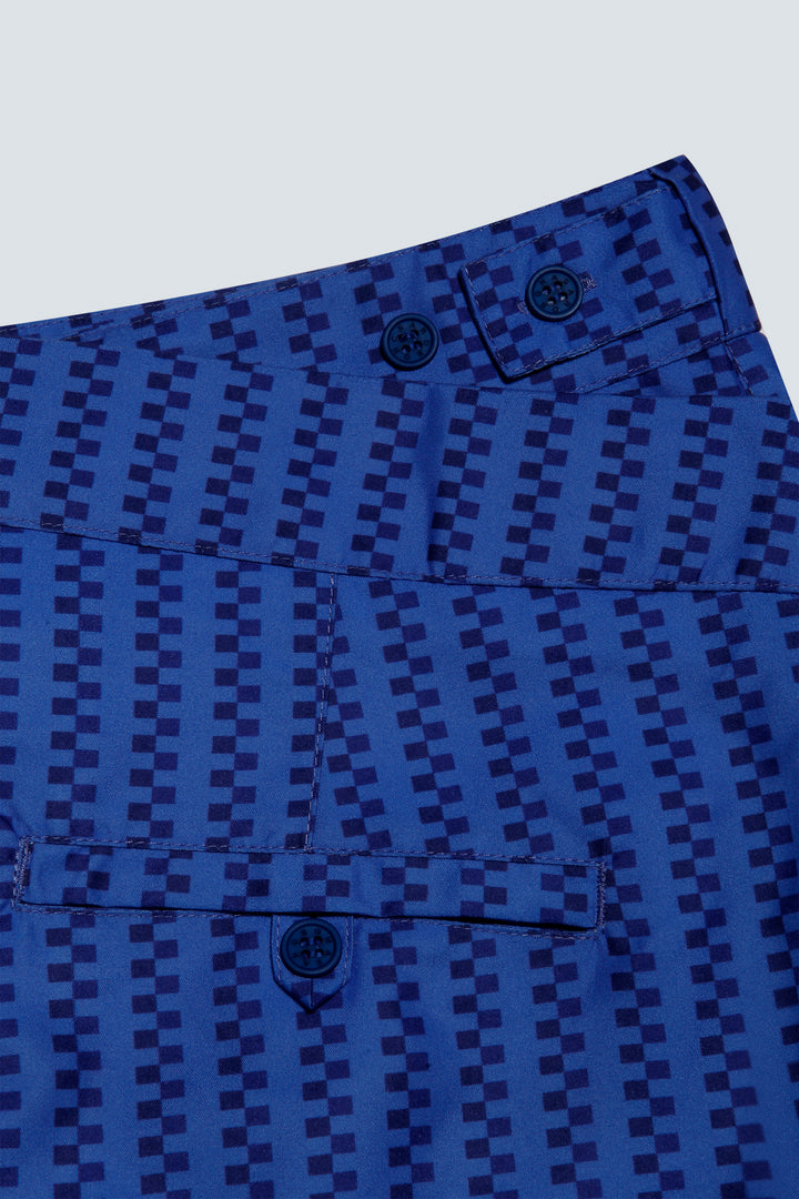 PENISOLA CUCIRE PRINT NAVY BLUE SWIMSHORTS