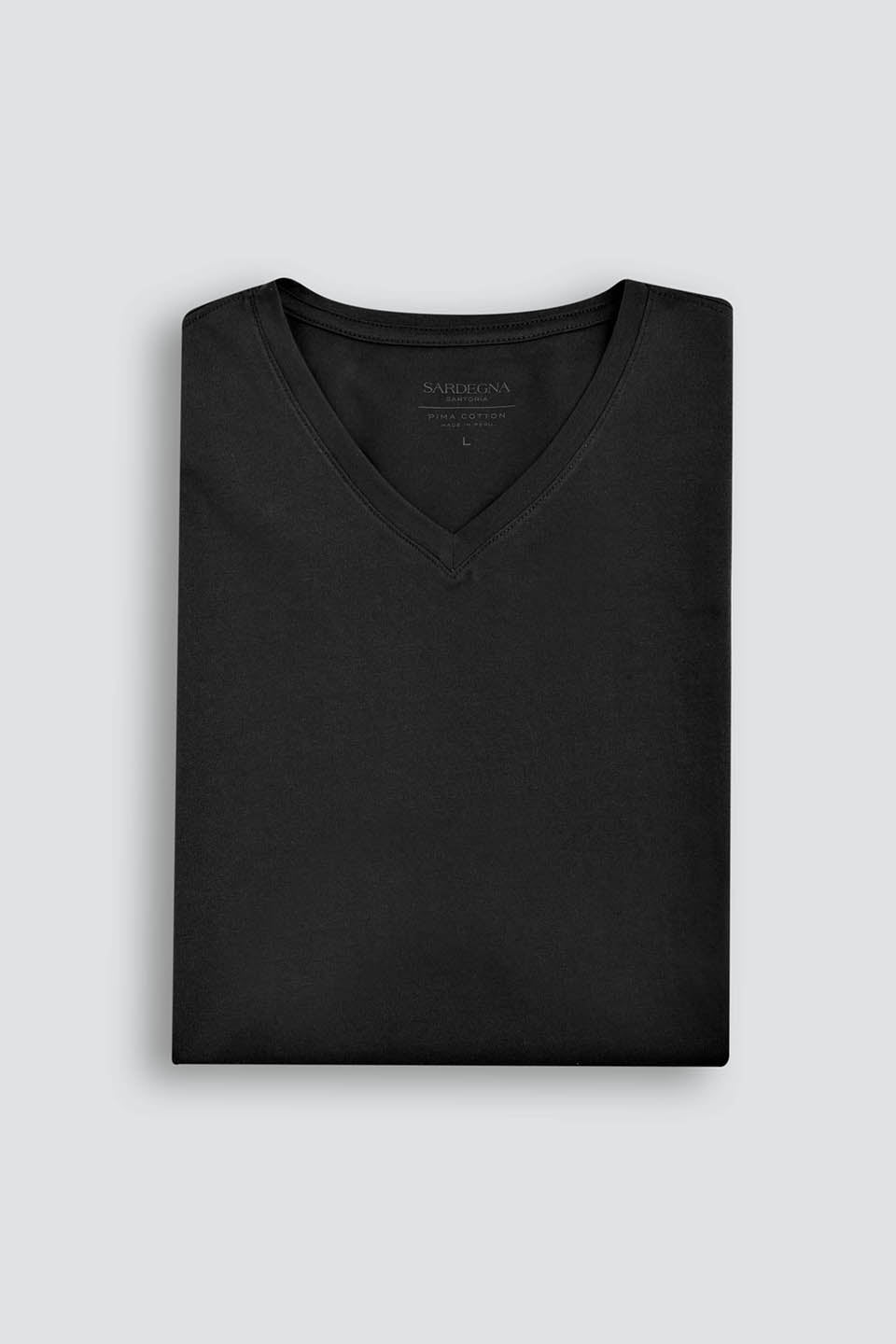 CREW NECK T-SHIRT MODAL BLACK - SARDEGNA SARTORIA – Sardegna Sartoria